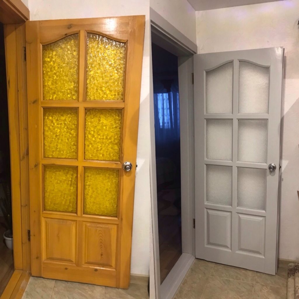 Реставрация белой двери